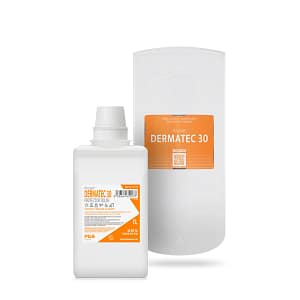 Producto-dispensador-Proset-Dermatec-30 Dispensador mural PGS 1000 con producto Proset DERMATEC 30.