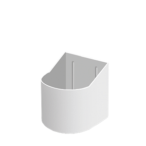 Wall support PGS 500 WALL white for 500 ml ED containers.