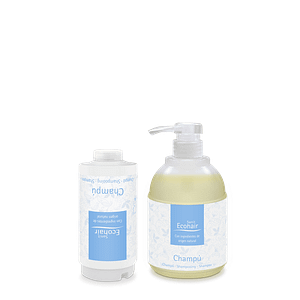 Página Info Sanit ECOHAIR, espuma antiséptica para piel sana.