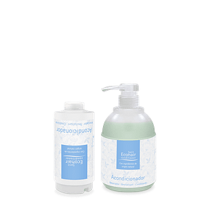 Página Info Sanit ECOHAIR CONDITIONER, espuma antiséptica para piel sana.