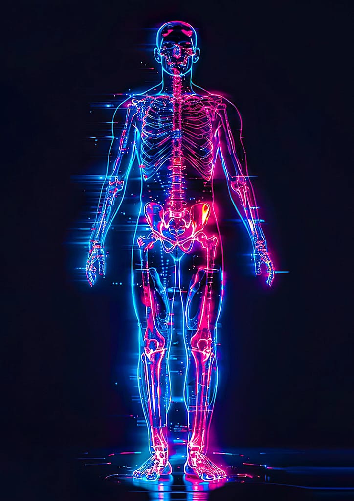 Ilustración de cuerpo humano sobre la temperatura con el contraste de frío y calor para la entrada, Factores de riesgo para la piel en verano.