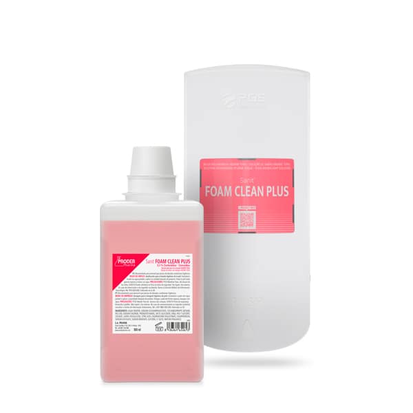 Wall dispenser PGS 1000 with product Sanit Foam Clean Plus