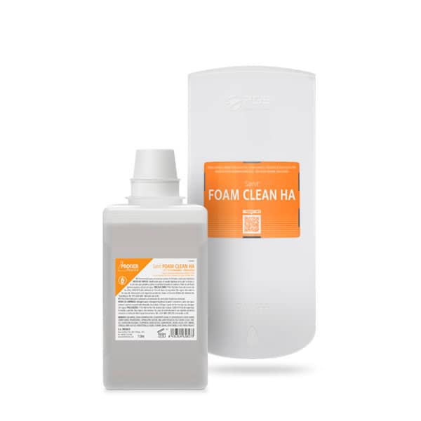 Wall dispenser PGS 1000 with product Sanit Foam Clean HA