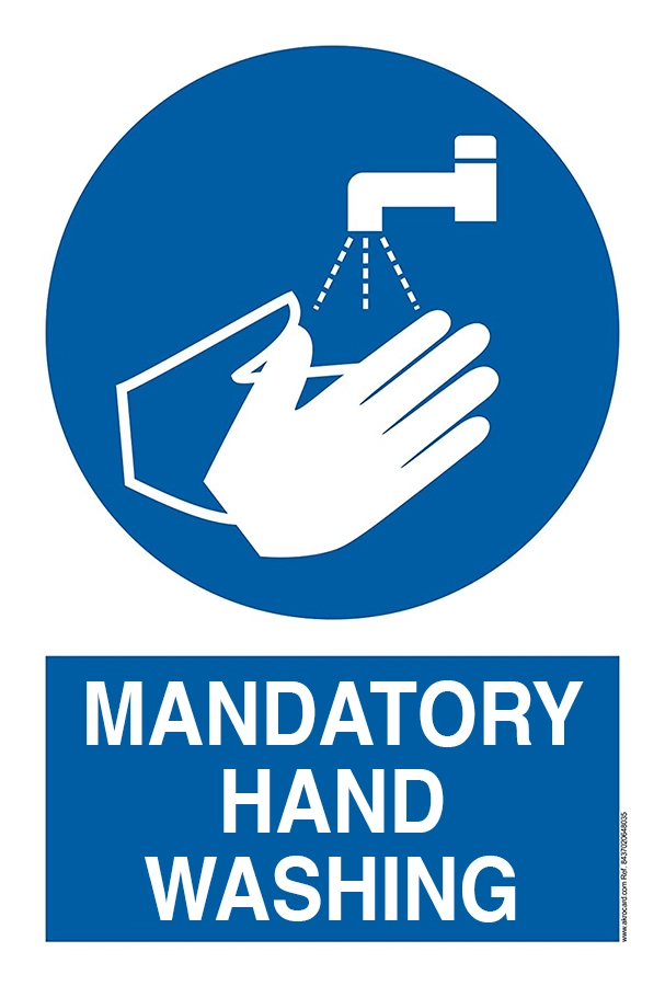 Image of poster for hand hygiene in catering for the December entrance.