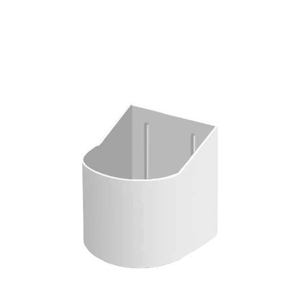 Wall support PGS 500 WALL white for 500 ml ED containers.