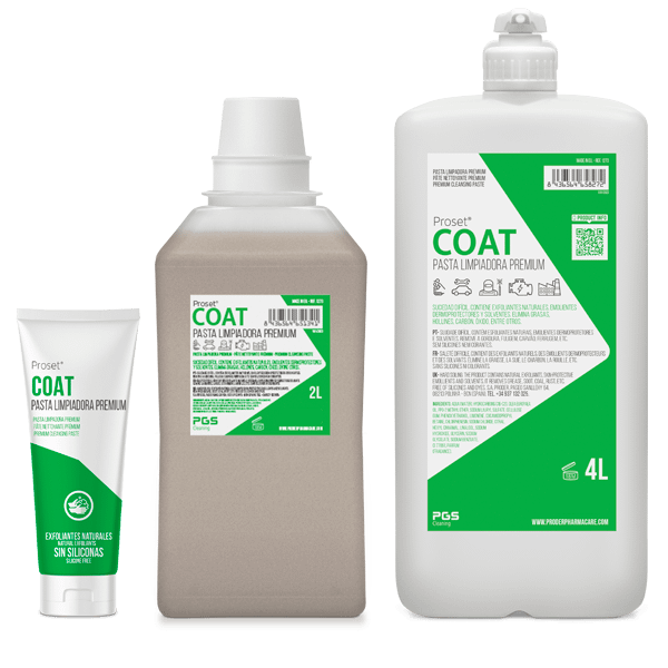 Imagen bodegón conjunto productos Proset Coat