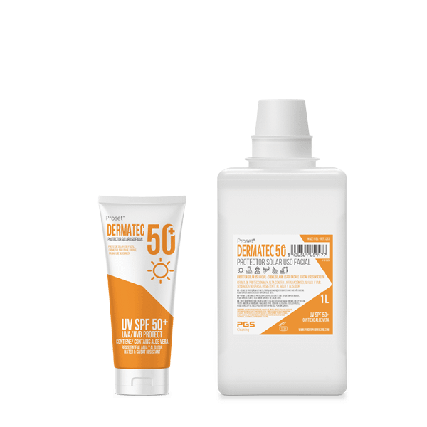 Proset DERMATEC 50+ es un protector solar facial de proteción extrema SPF 50+ UVA y UVB.