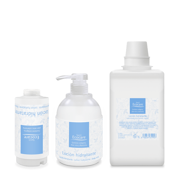 Página Info Sanit ECOCARE, espuma antiséptica para piel sana.